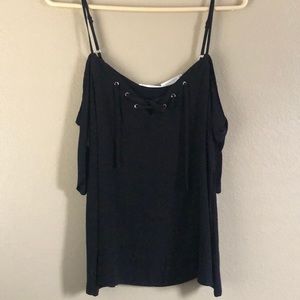 Black Off-the-Shoulder Top